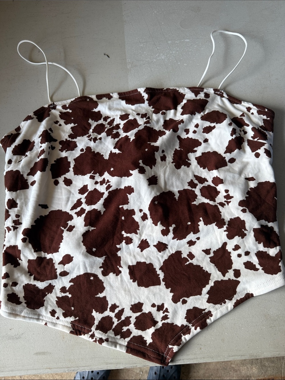 Rue + brand new cow print tank top
